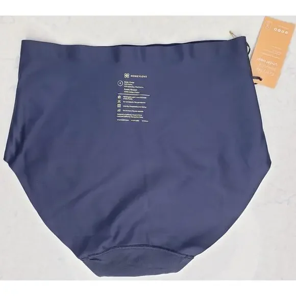 NWT HONEYLOVE Silhouette Brief w/ Velvet Trim Women's Size Small in BLack - Picture 6 of 7